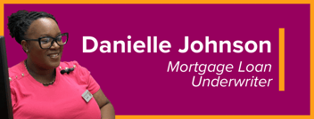 Education First FCU employee with magenta background
