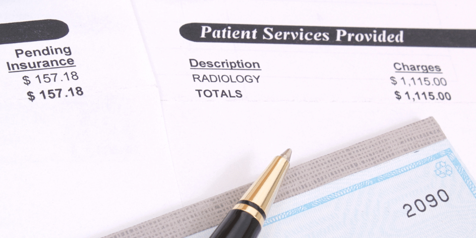 Medical Bill Explaining Patient Services Provided